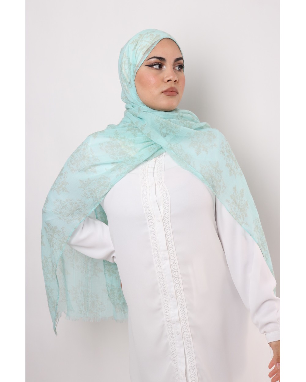 Maxi Châle Pastel Arabesques