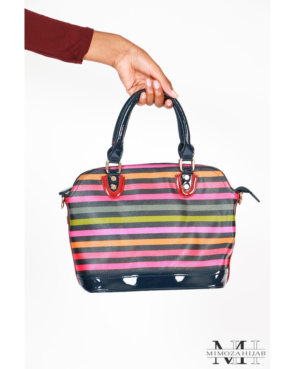 Bag avec Rayures multicolores