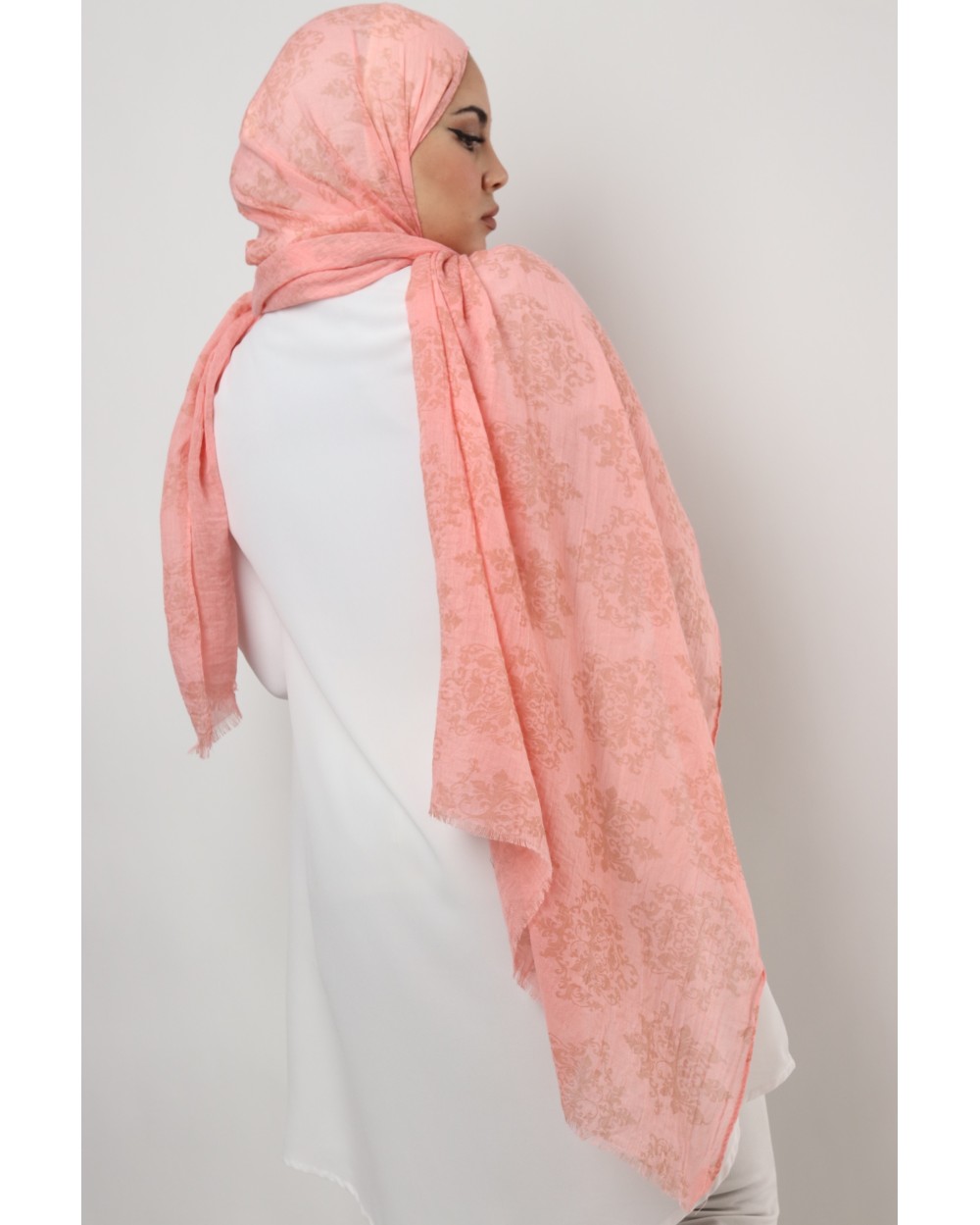 Maxi Châle Pastel Arabesques