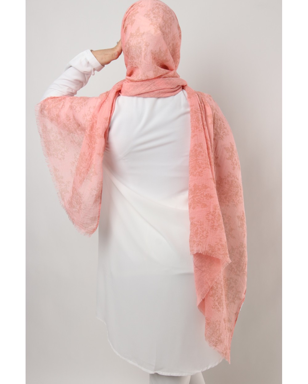 Maxi Châle Pastel Arabesques