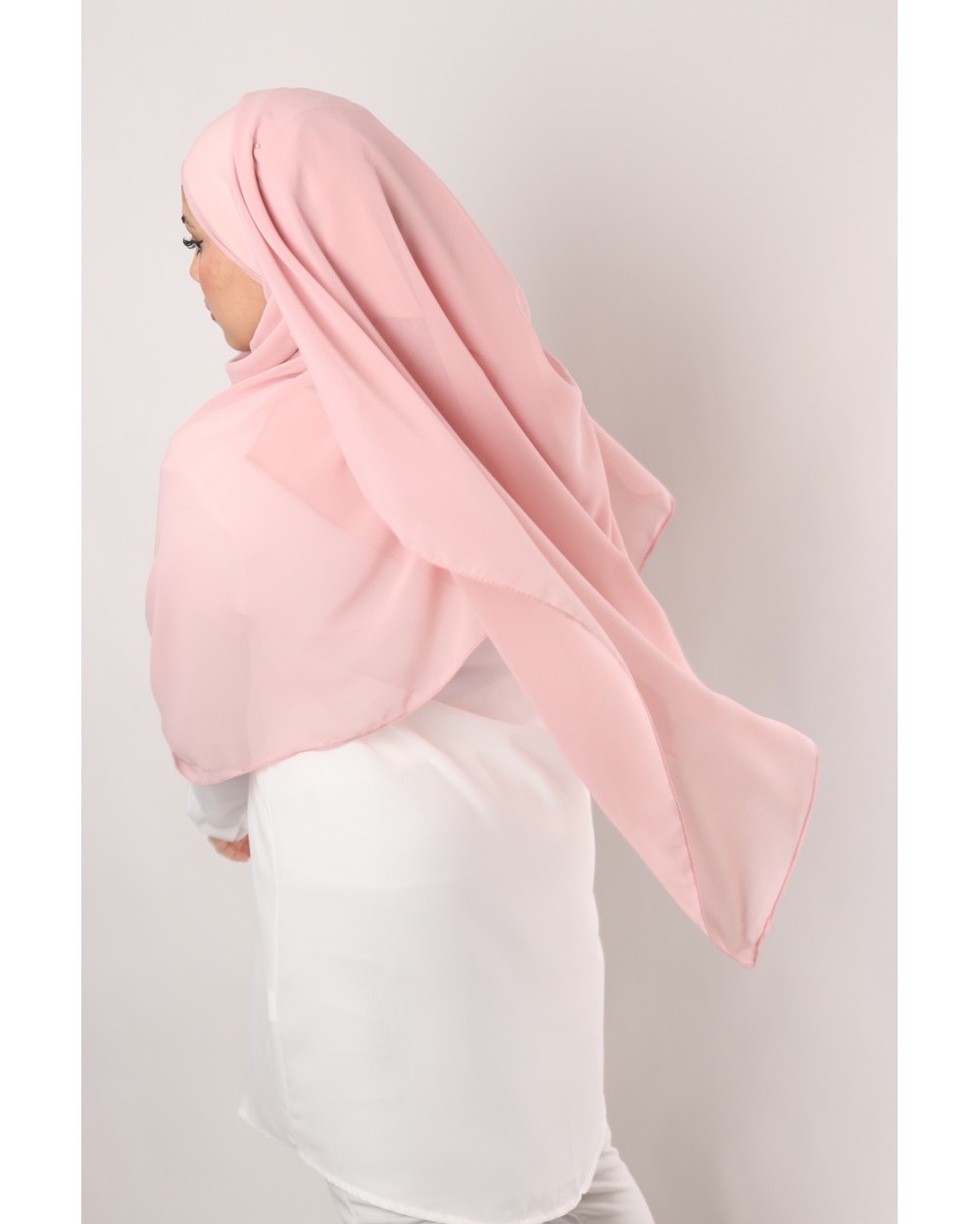 Hijab mousseline carré Nissa 150cm