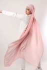 Hijab mousseline carré Nissa 150cm