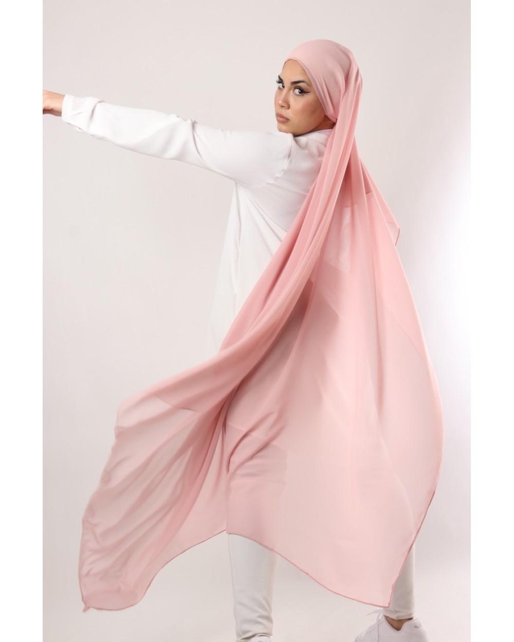 Nissa square chiffon hijab 150cm