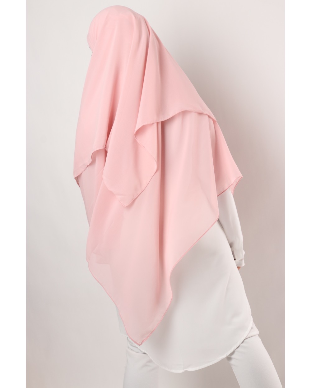 Hijab mousseline carré Nissa 150cm