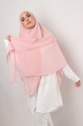 Hijab mousseline carré Nissa 150cm