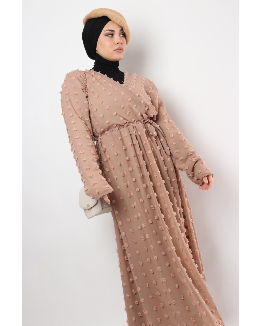 Rama maxi plumetis dress