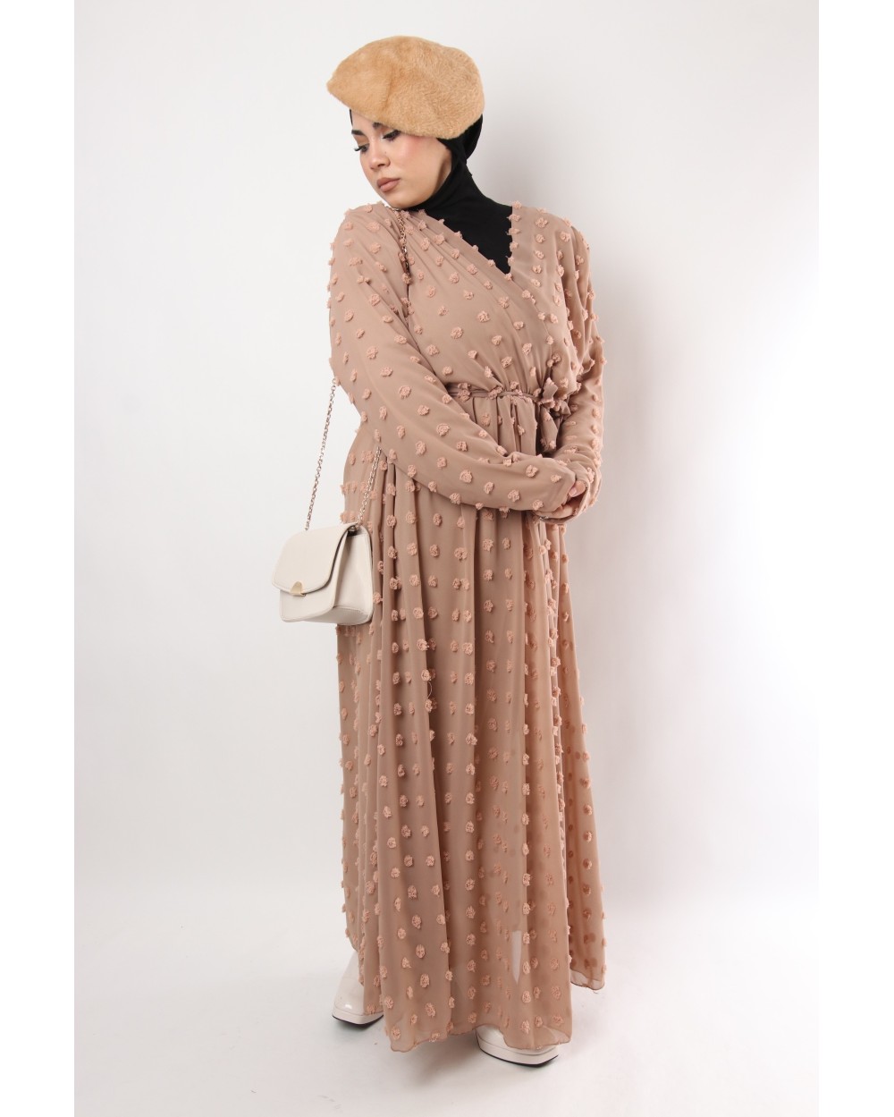 Rama maxi plumetis dress