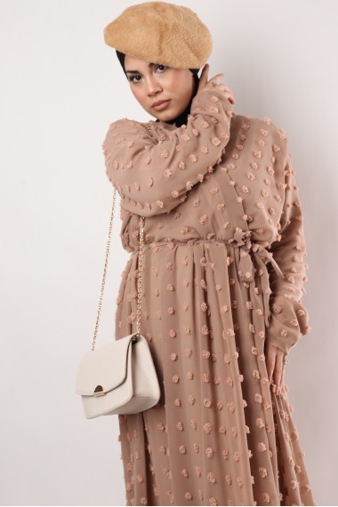 Robe Rama croisé maxi plumetis