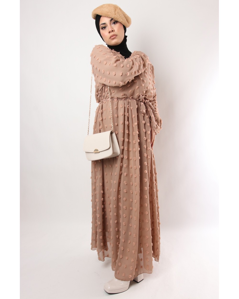 Rama maxi plumetis dress