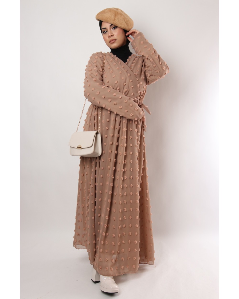 Rama maxi plumetis dress