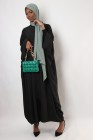 Aziria zipped butterfly abaya