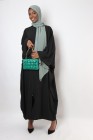 Aziria zipped butterfly abaya