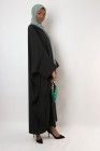 Aziria zipped butterfly abaya