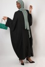 Aziria zipped butterfly abaya
