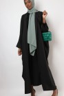 Aziria zipped butterfly abaya