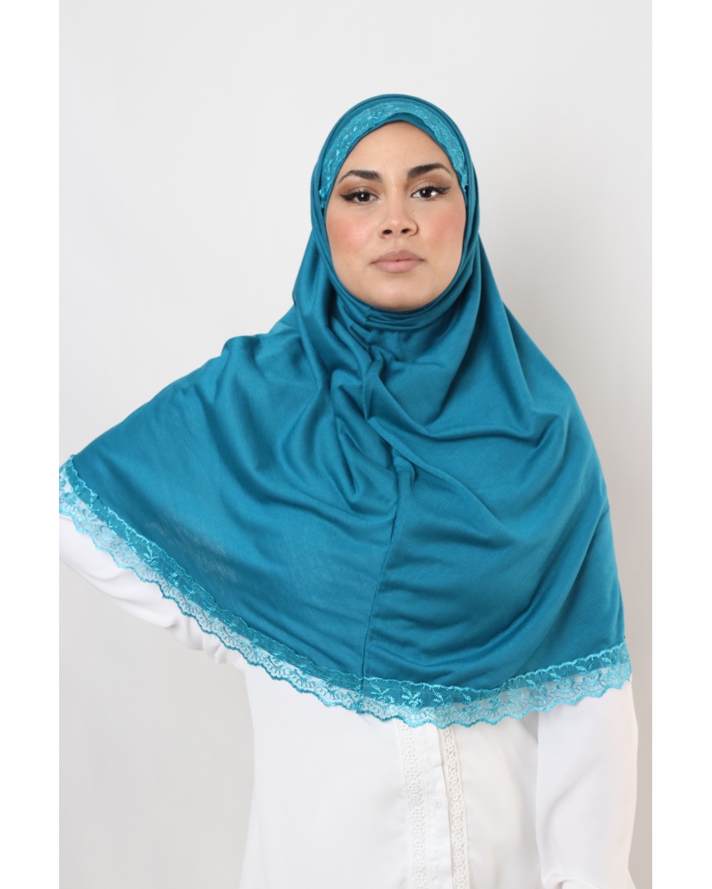 Hijab 2 pièces Dentelle