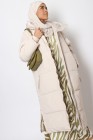 Maxi long down jacket with hood