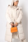 Maxi long down jacket with hood