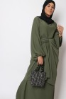 Long dress with twist pan
