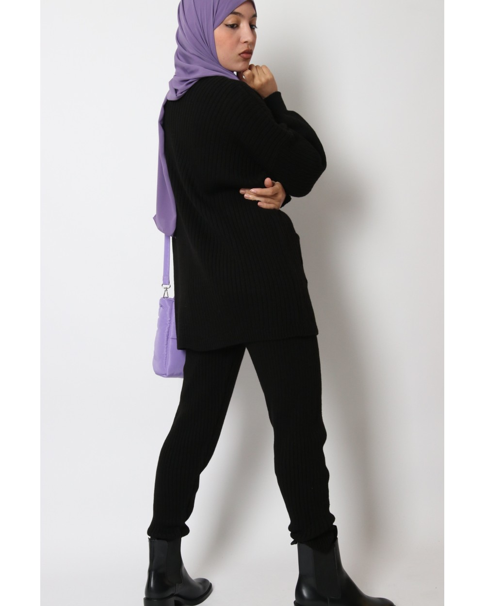 Ensemble pantalon maille hiver