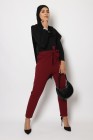 Pantalon carotte avec ceinture