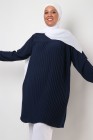 Tunique Triana crêpe plissée grande taille