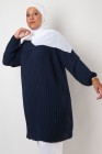 Tunique Triana crêpe plissée grande taille