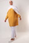 Triana crepe tunic pleated large size