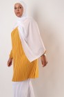 Tunique Triana crêpe plissée grande taille