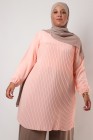 Triana crepe tunic pleated large size