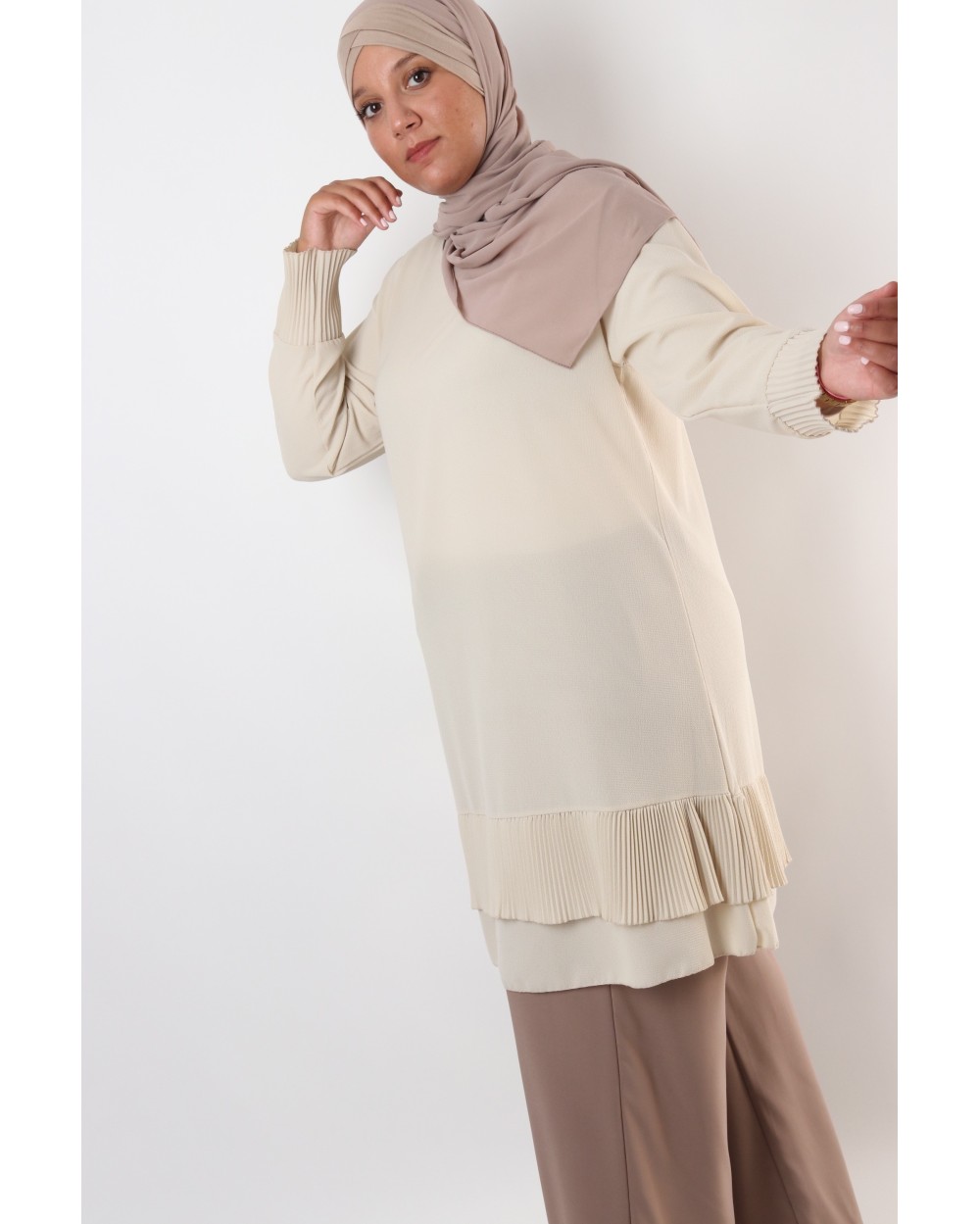 Tunique Typhon crêpe grande taille