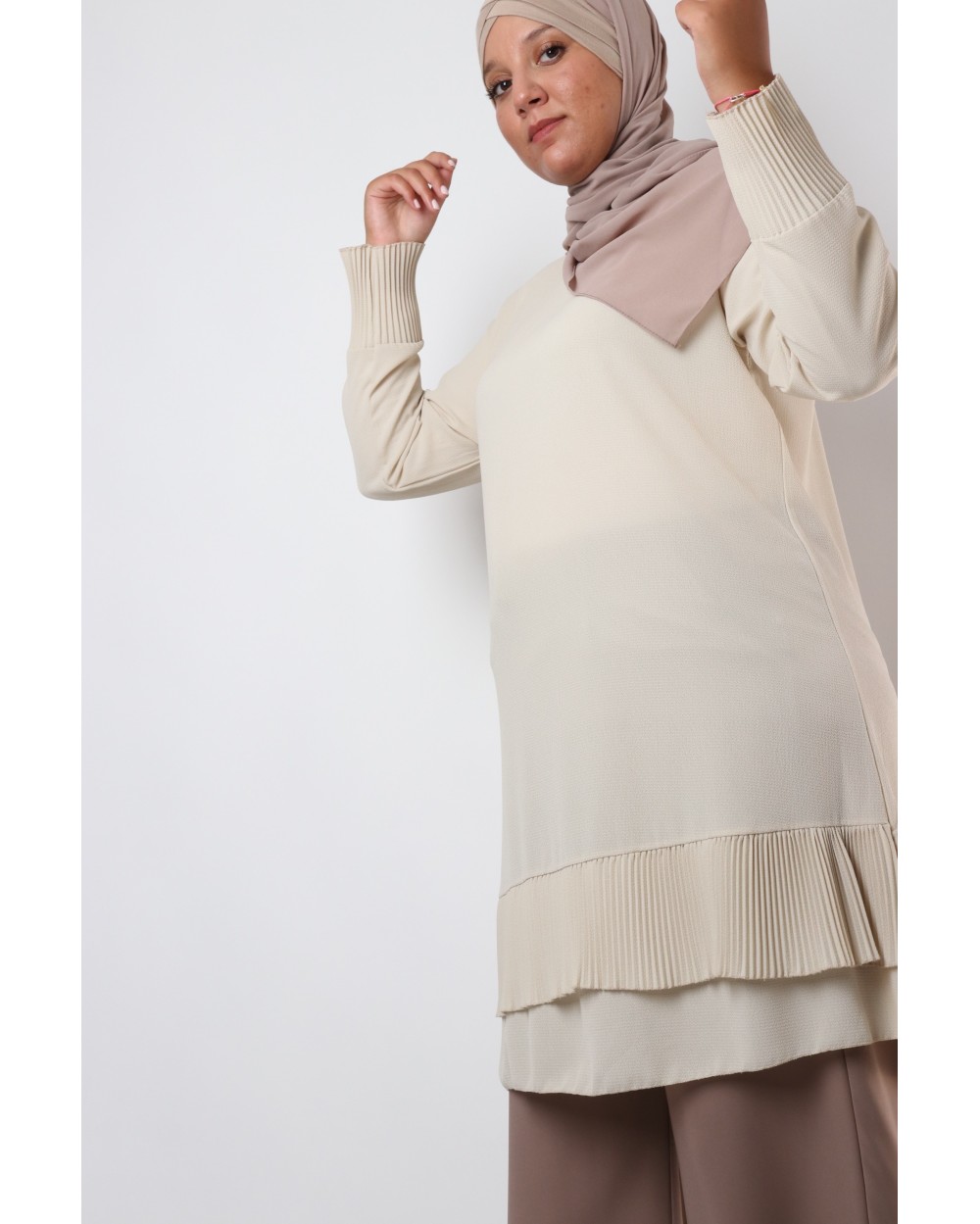 Tunique Typhon crêpe grande taille