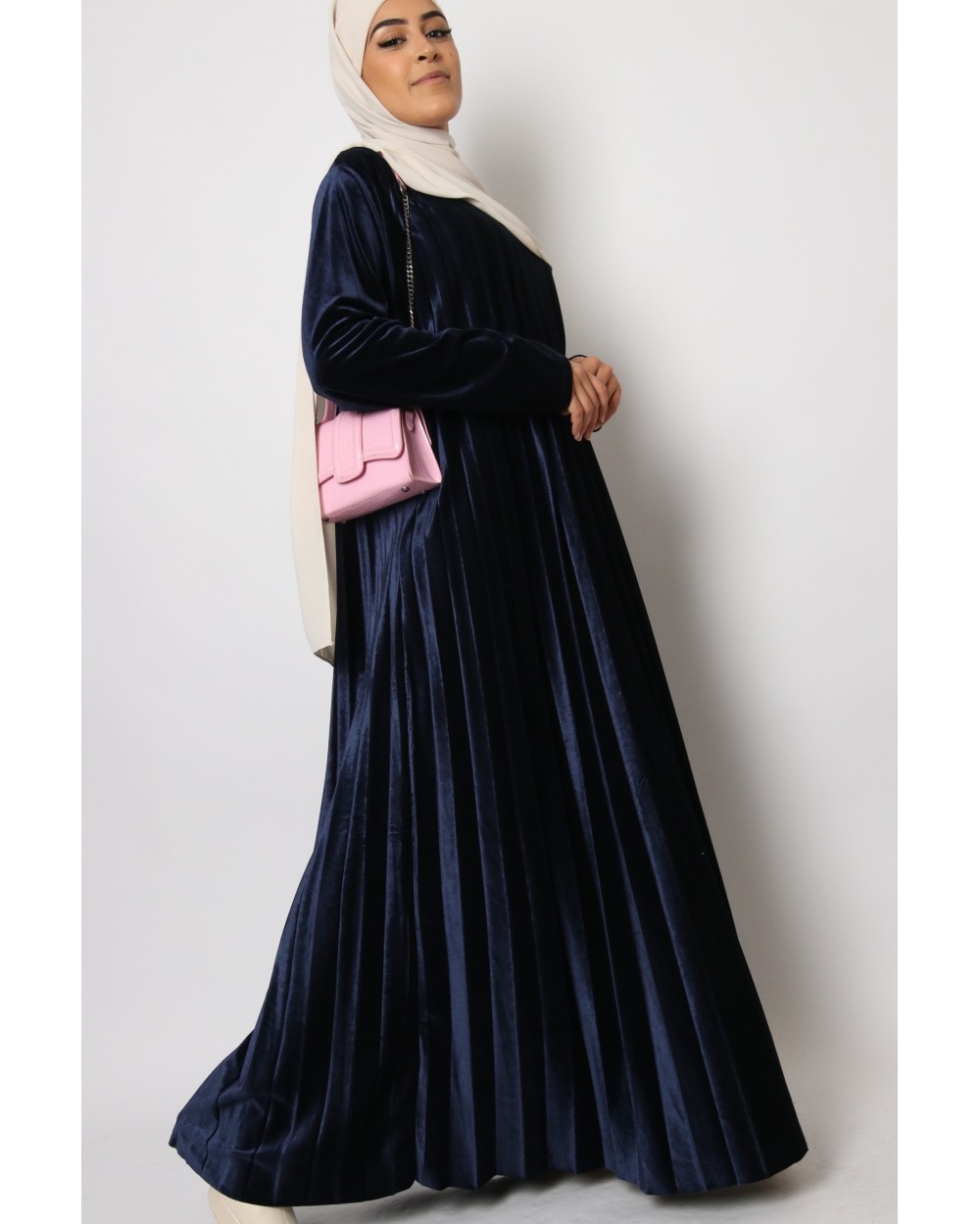 Robe velours plissée Retylia