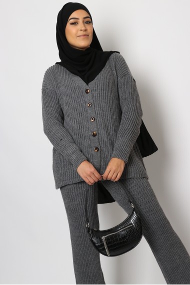 Flared trouser knit set