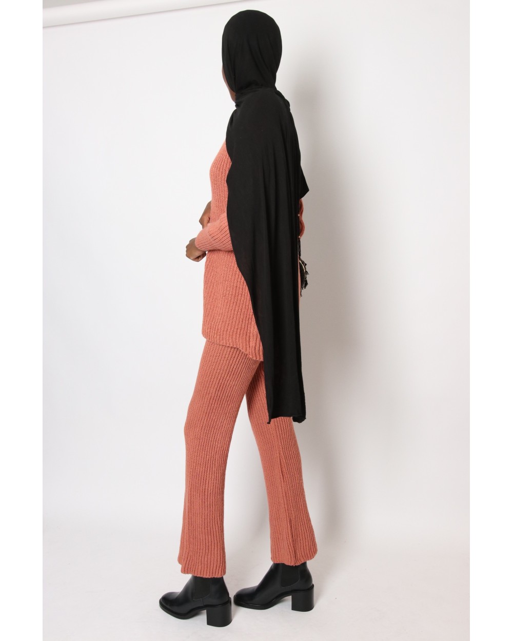 Flared trouser knit set