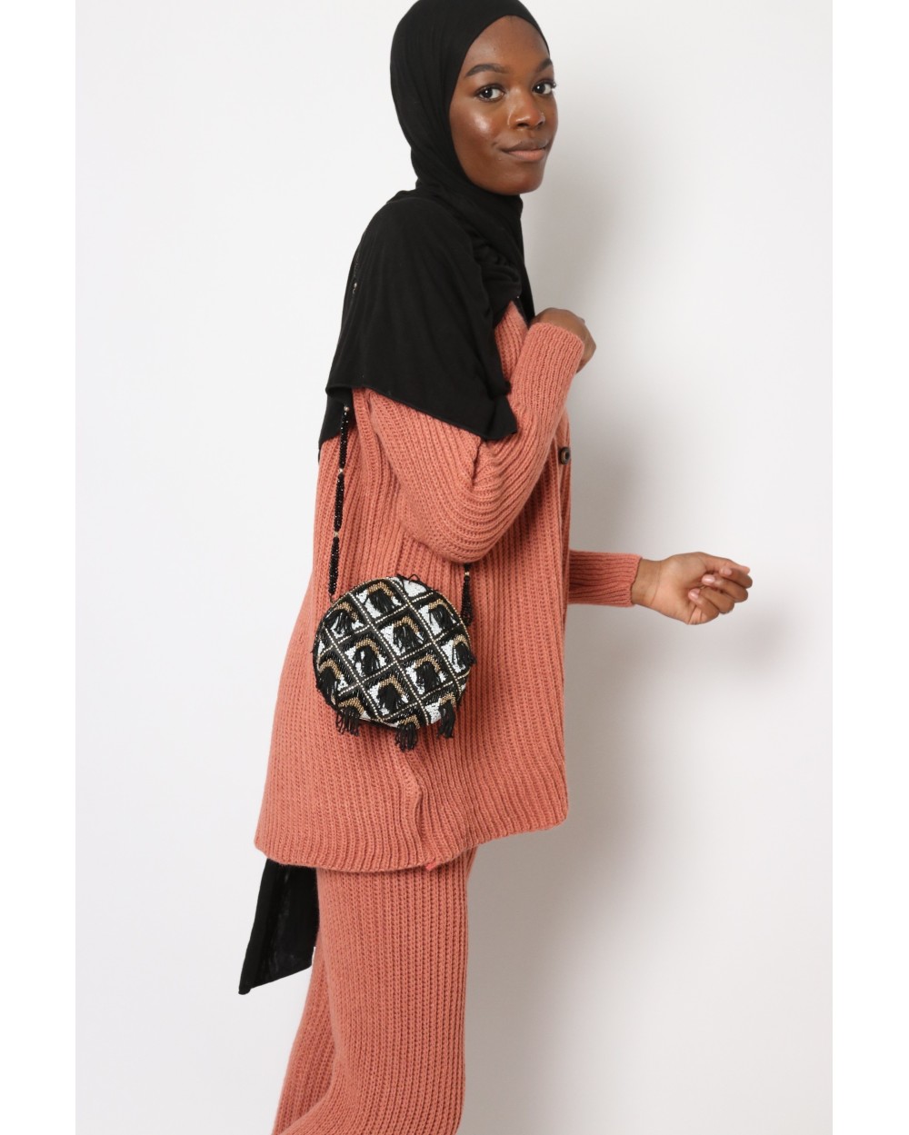 Flared trouser knit set