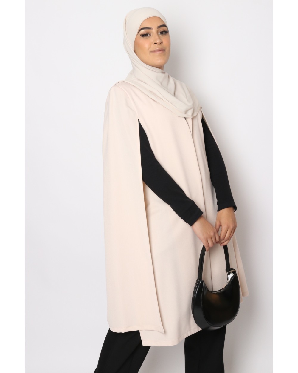 Cape charlyse mi-longue