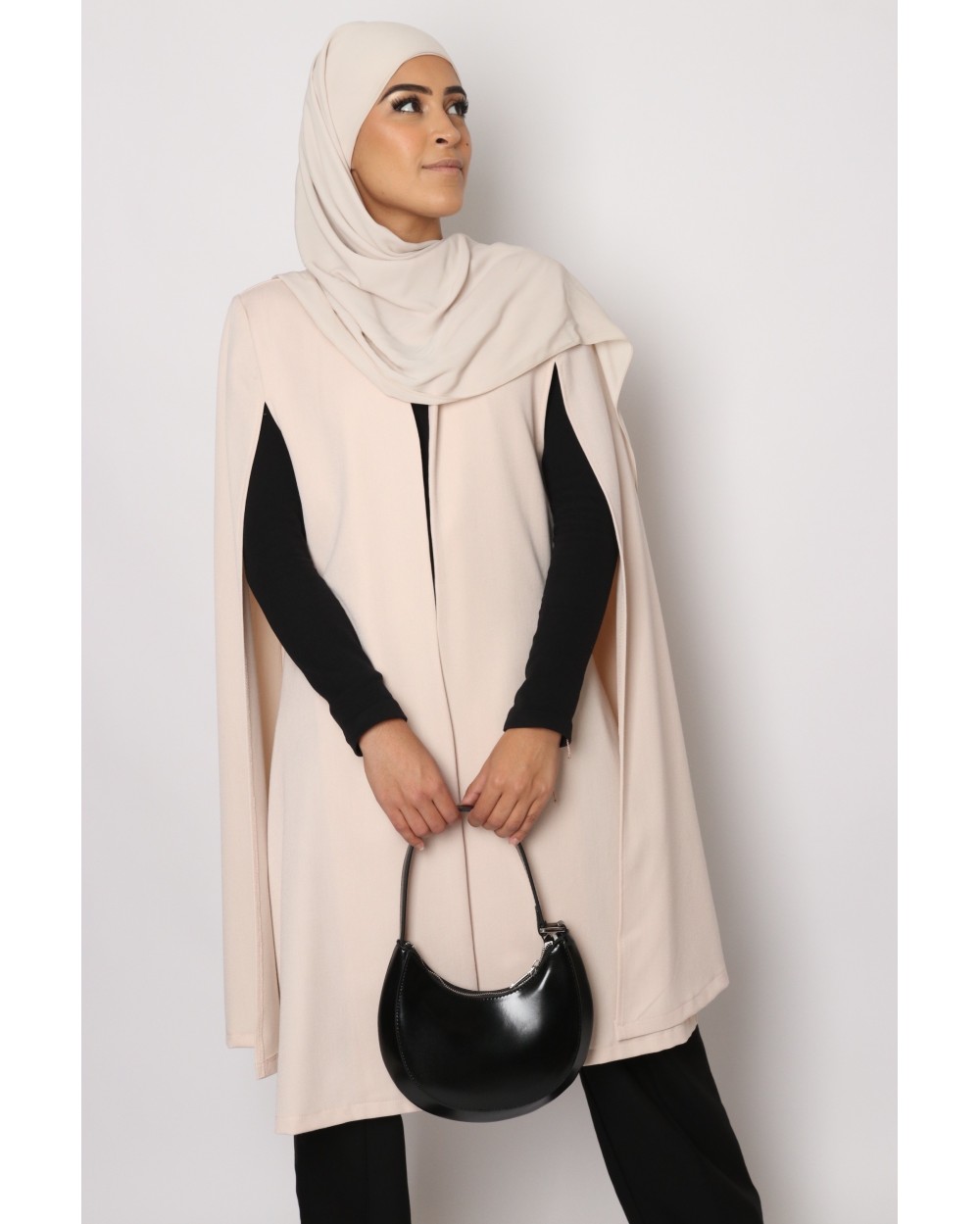 Cape charlyse mi-longue