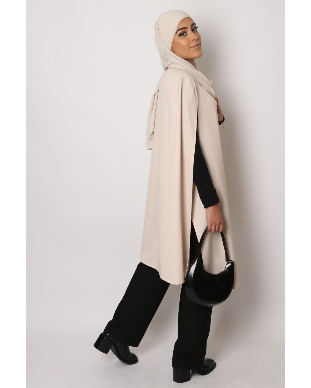 Cape charlyse mi-longue