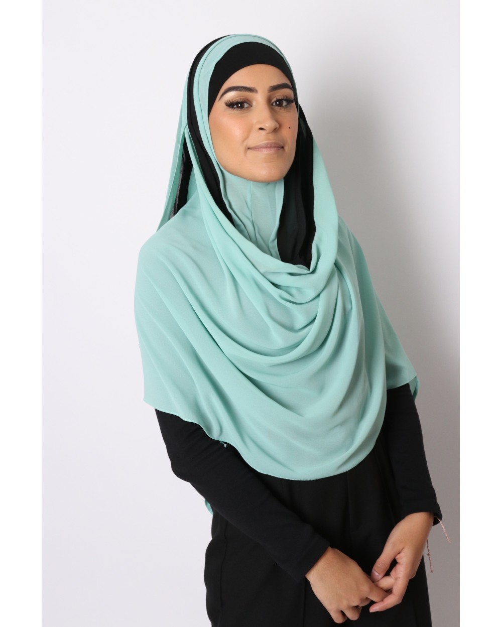 Hijab Style bicolore