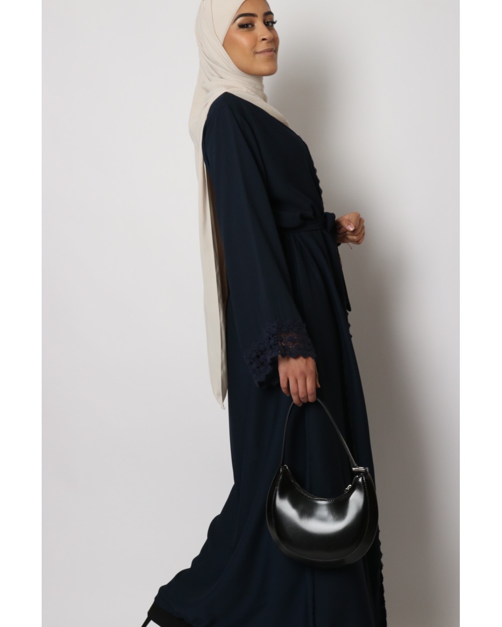 Kimono Sawsanne dentelle ton sur ton