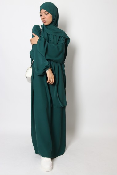 Integrated hijab dress
