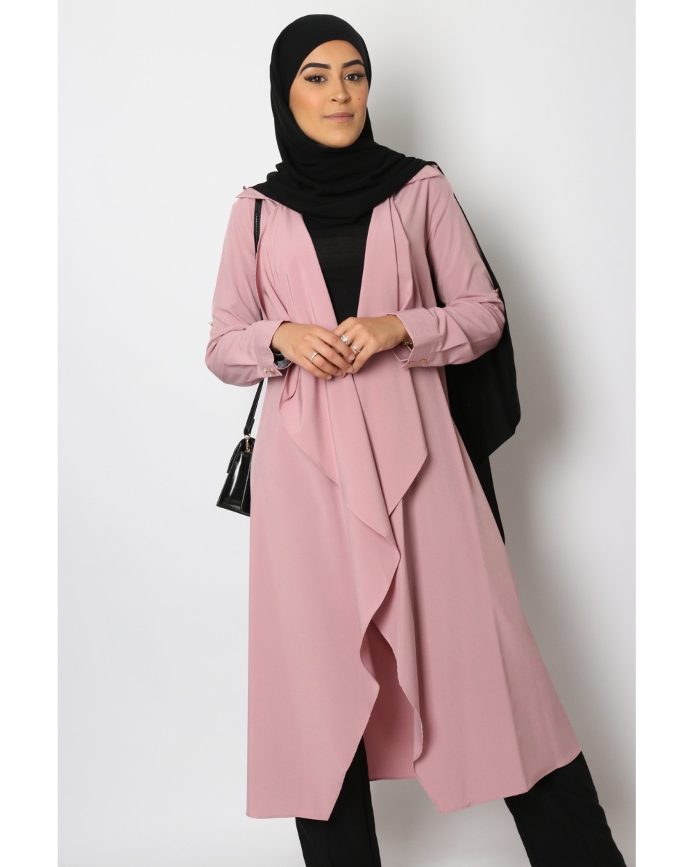 Trench long fluide pour femme