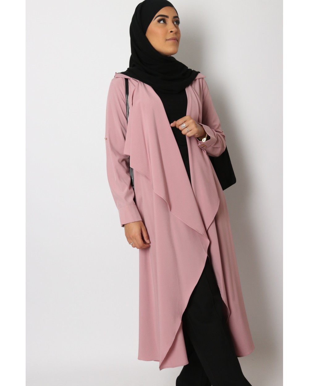 Trench long fluide pour femme