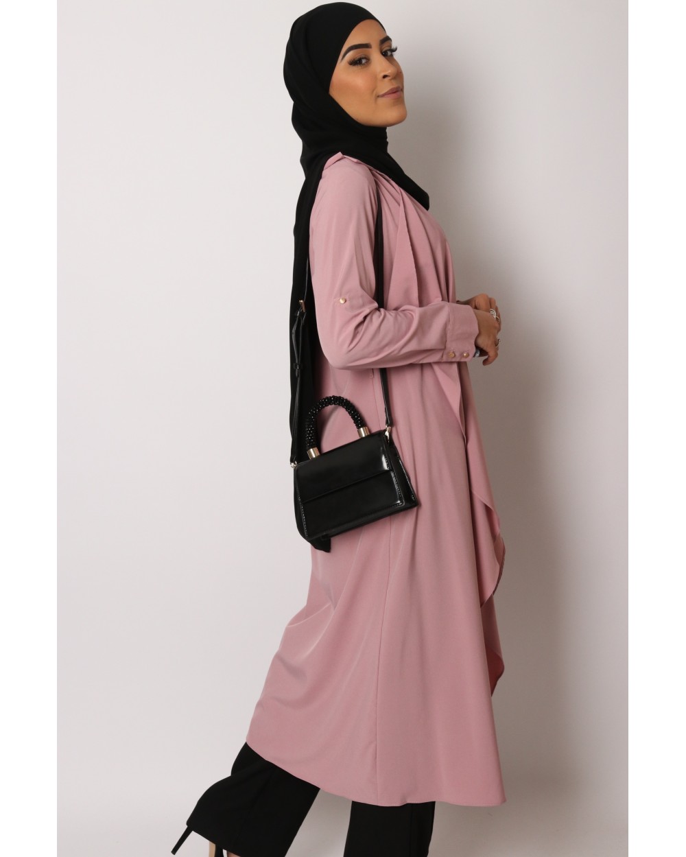 Trench long fluide pour femme