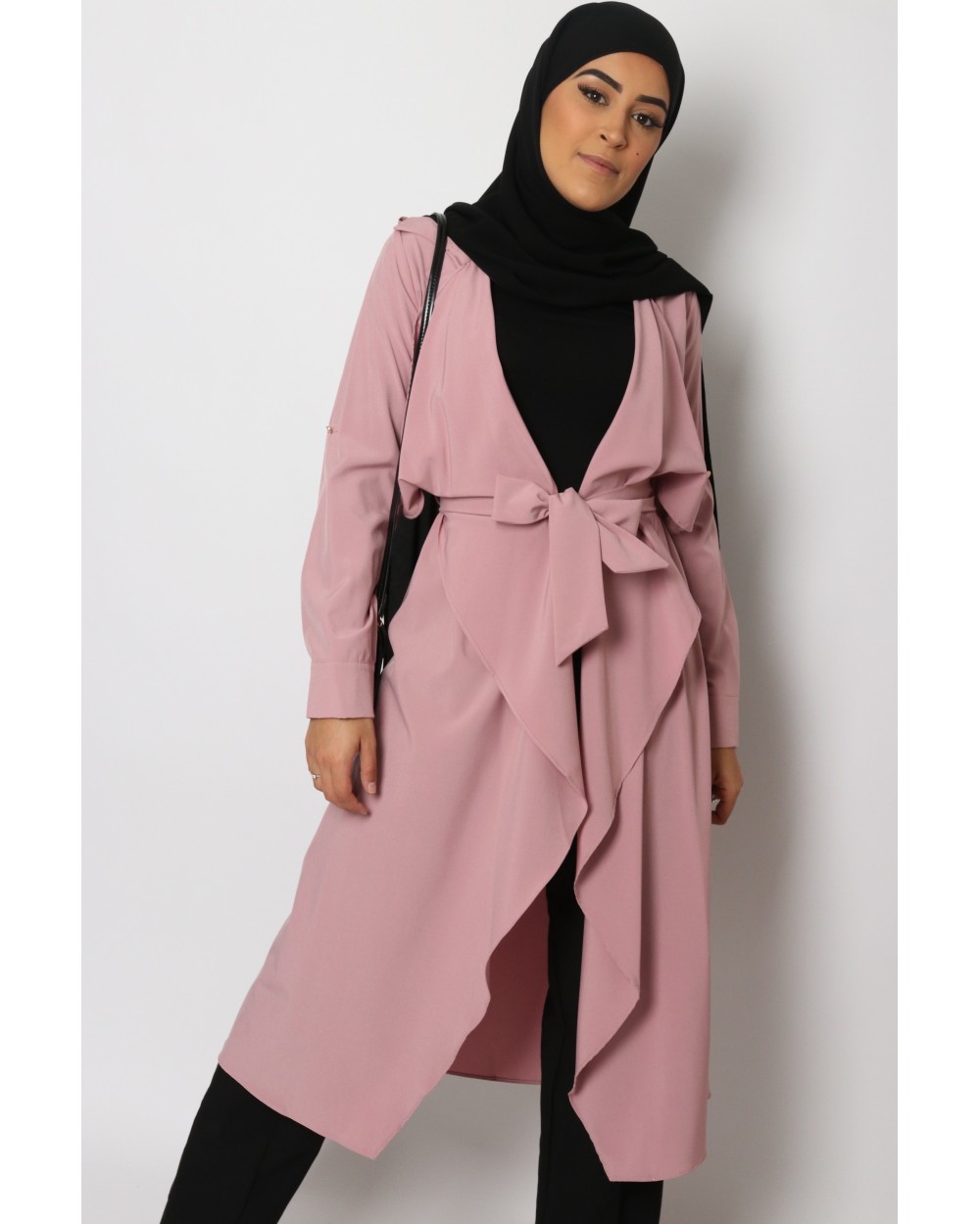 Trench long fluide pour femme