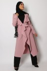 Trench long fluide pour femme