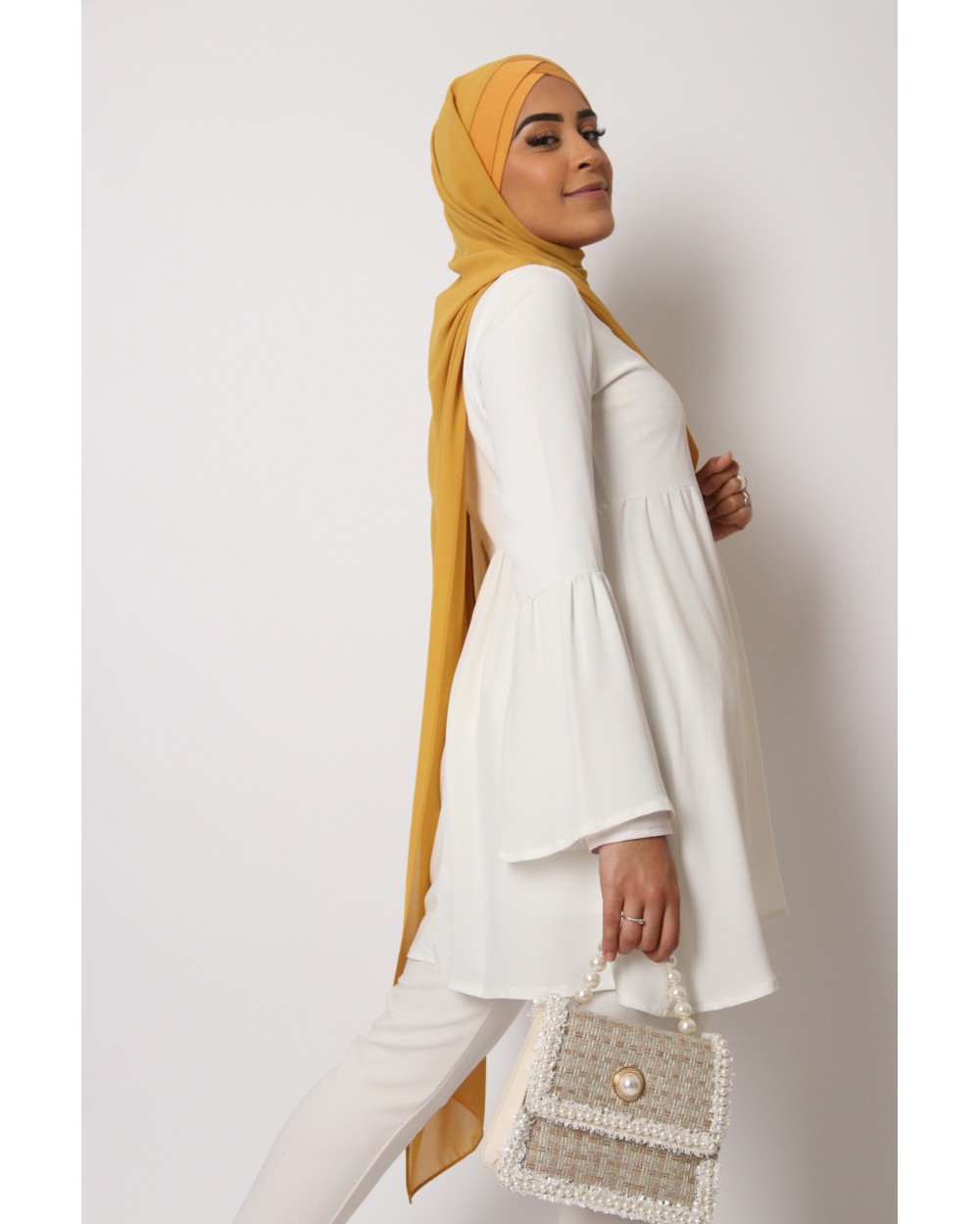 Hijab mousseline à enfiler Jasmine