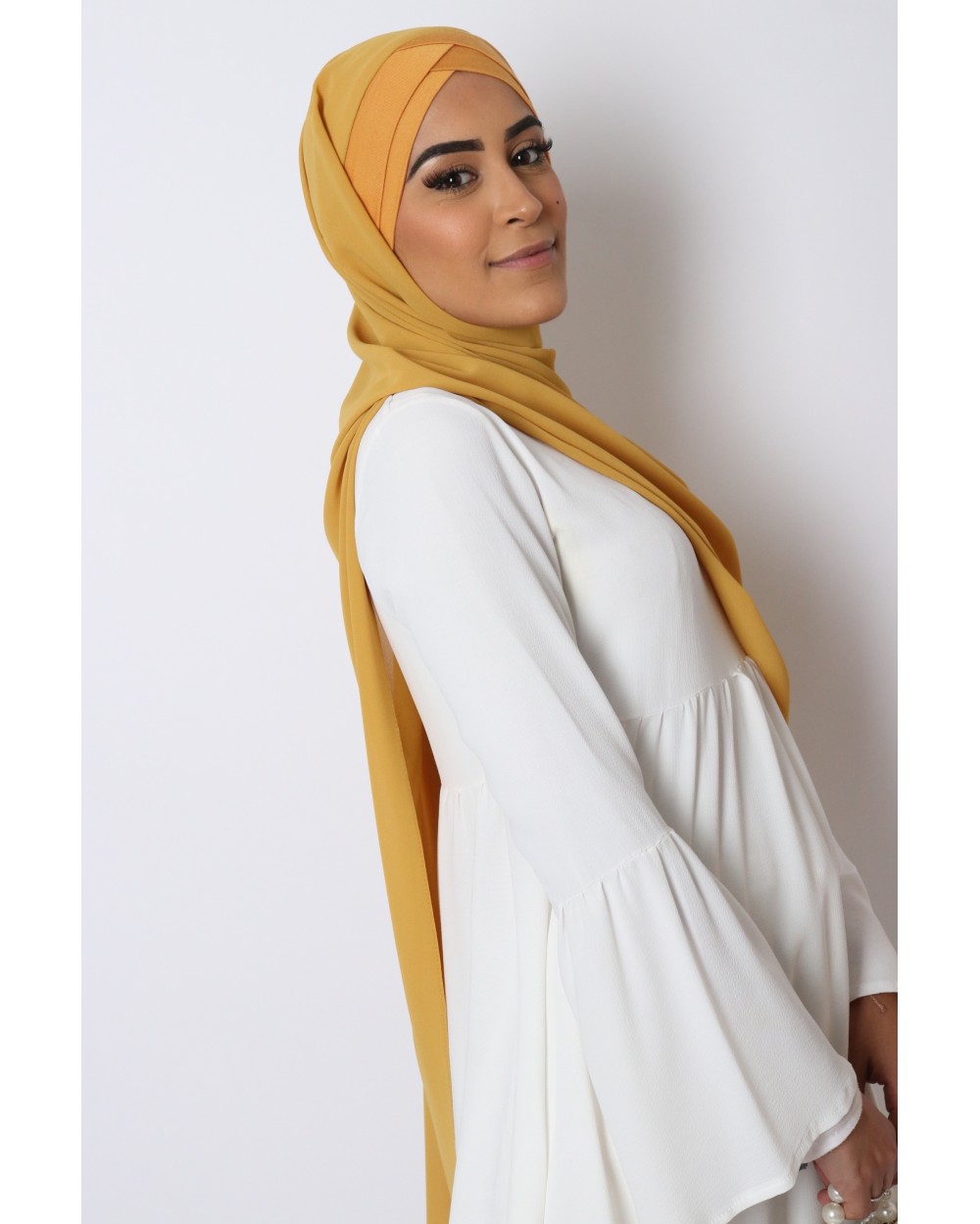 Hijab mousseline à enfiler Jasmine