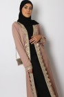 Kenza kimono with golden lace